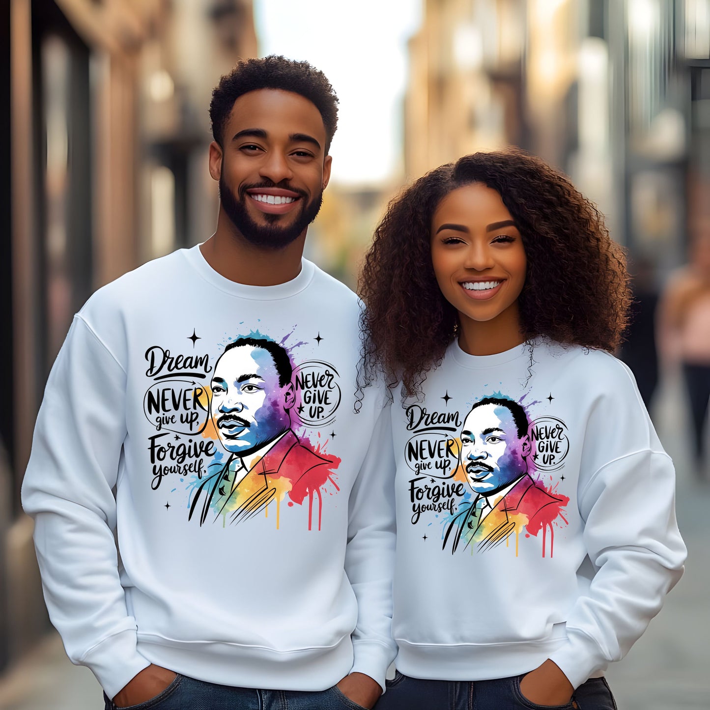 MLK Dream & Never Give Up Shirt