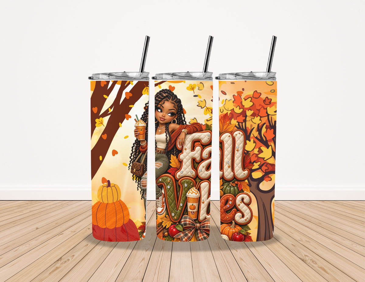 Fall Vibes Cutie 20 Oz. Tumbler