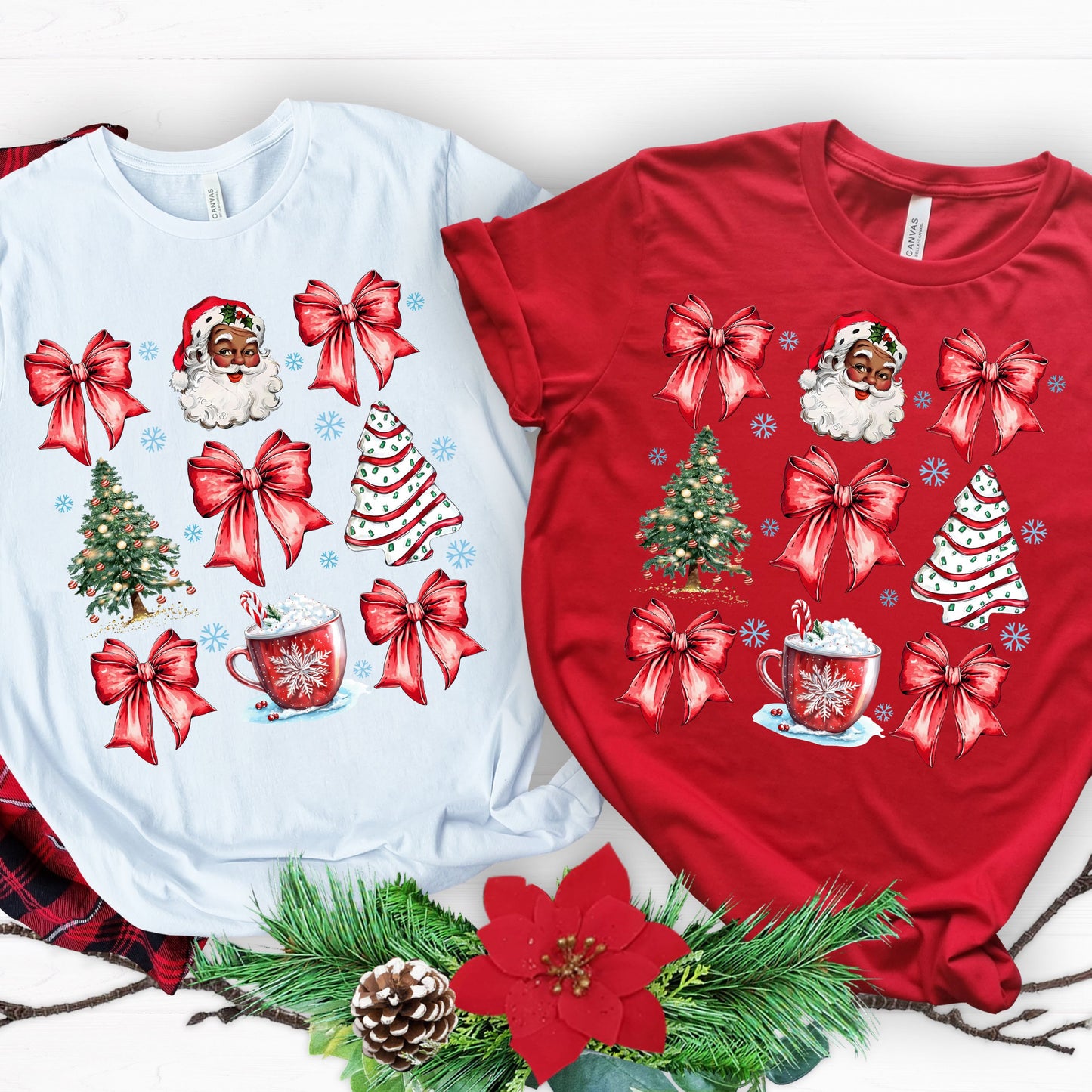 Santa Coquette Ribbon Shirt