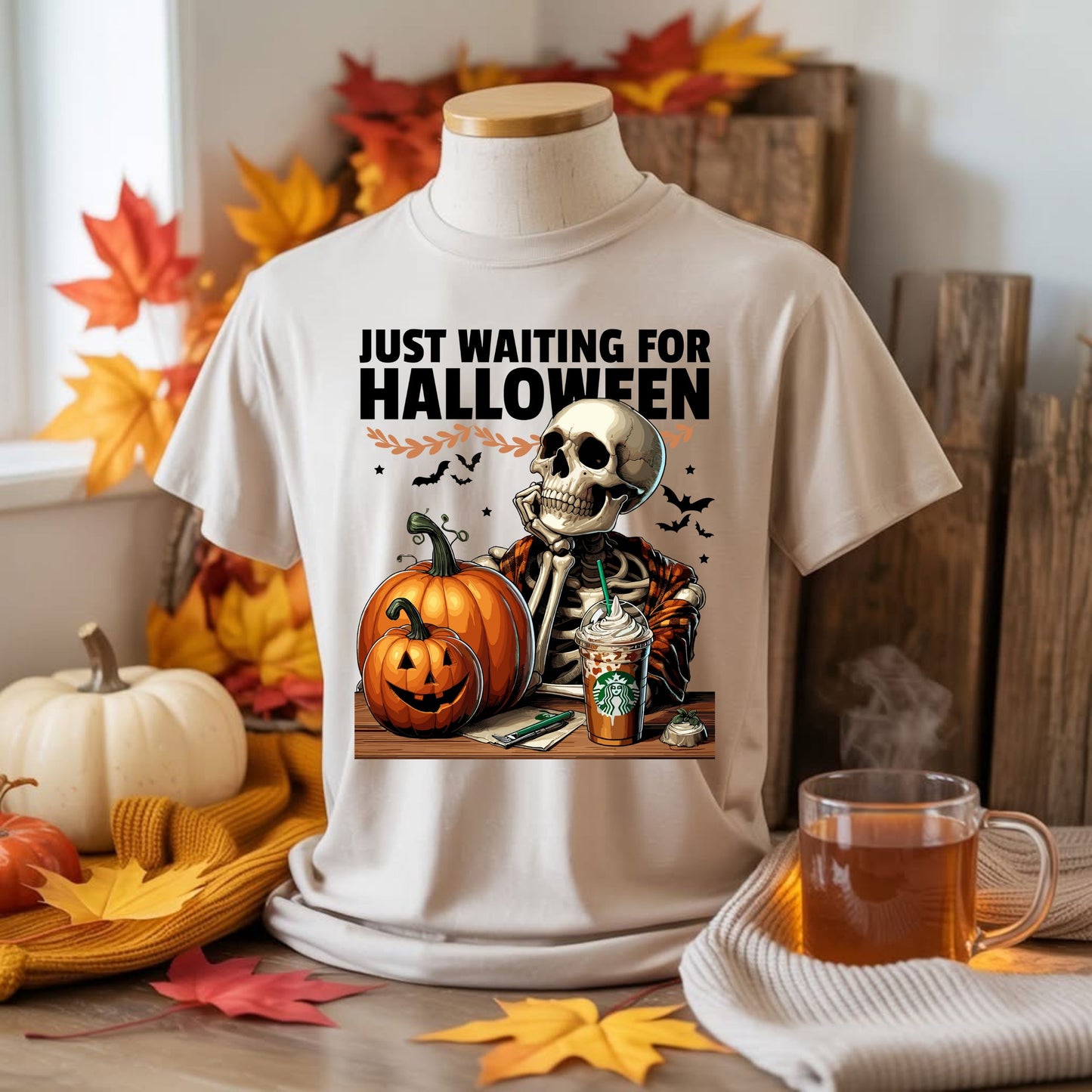 Waiting For Halloween Coffee Shirt