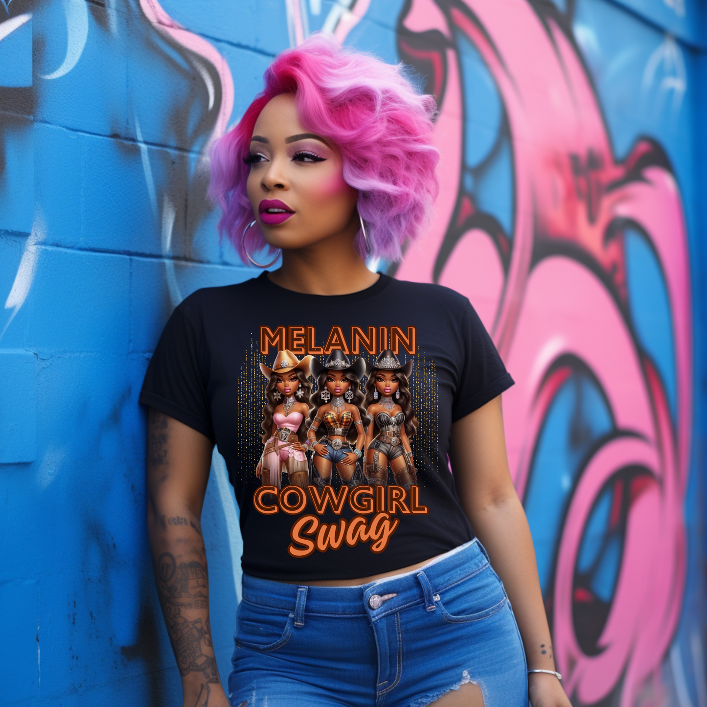 Melanin Cowgirl Swag TShirt