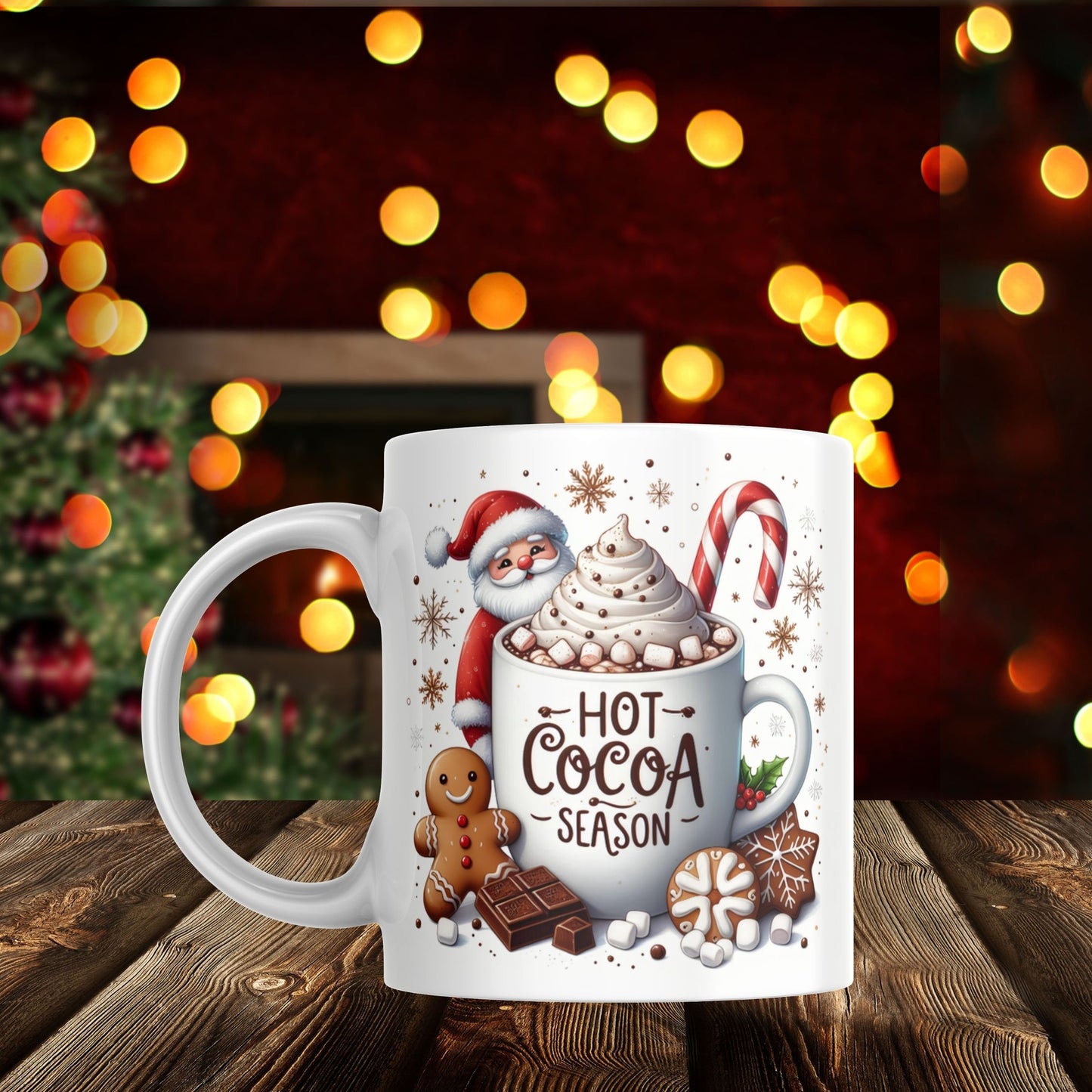 Santa Hot Cocoa Season Mug