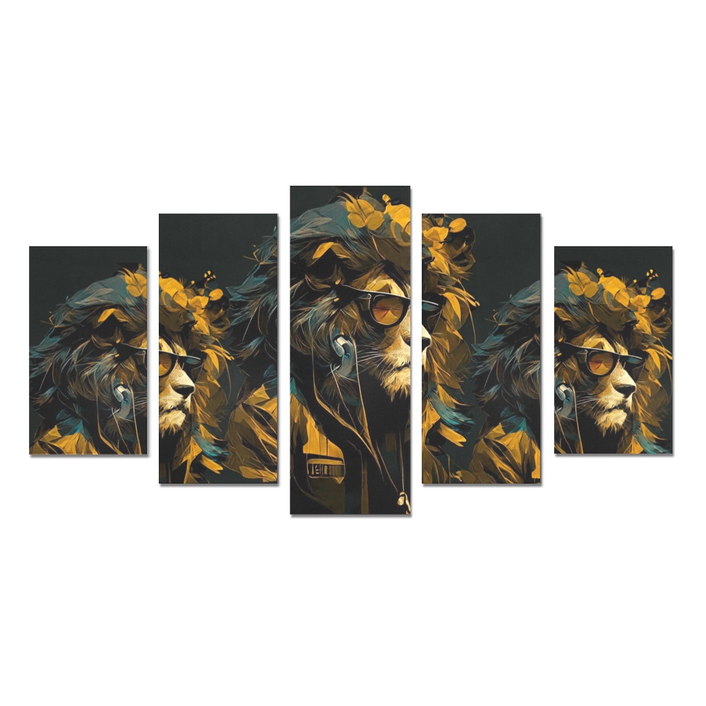 Lion Canvas Print Sets A (No Frame)