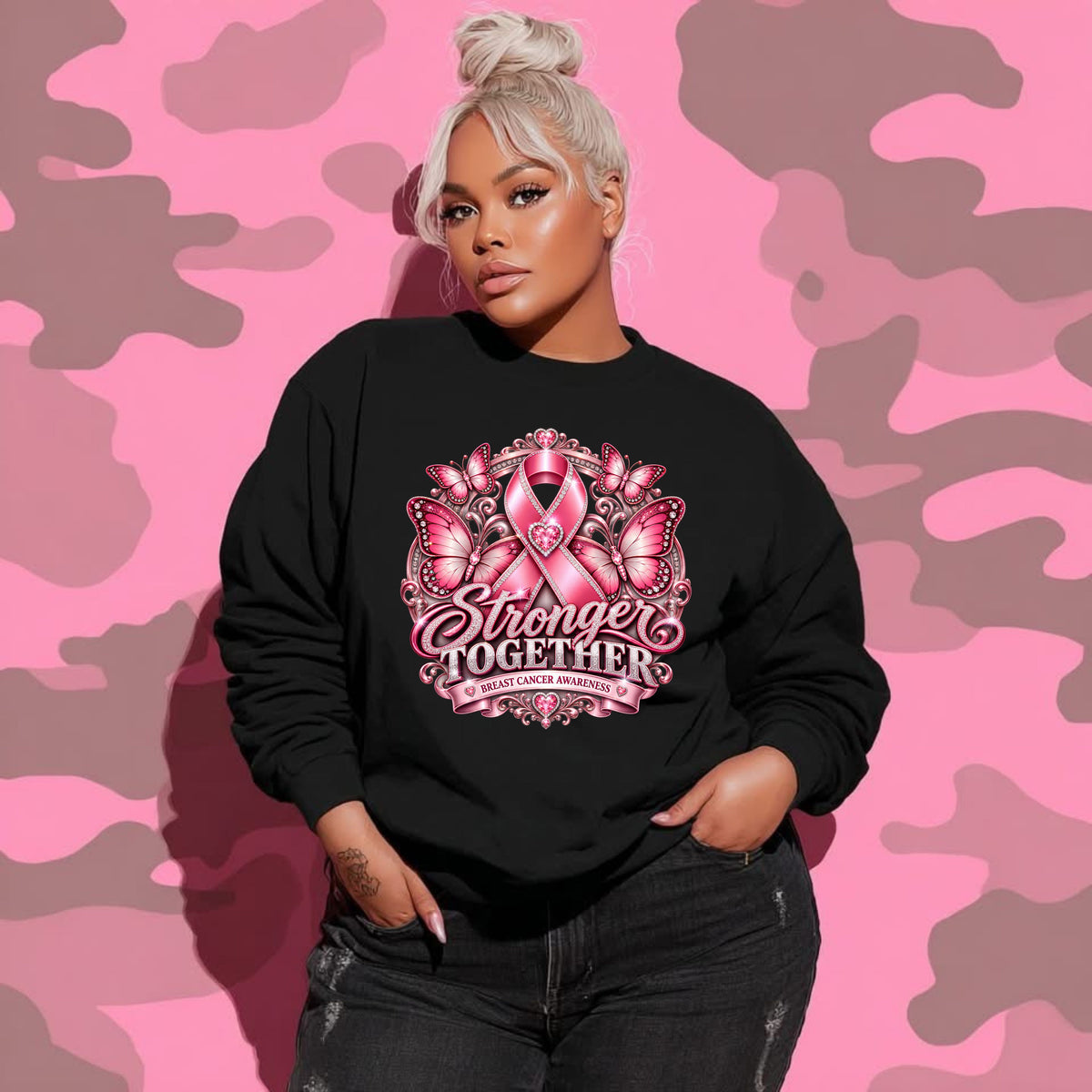 Stronger Together Breast Cancer Awareness Shirt