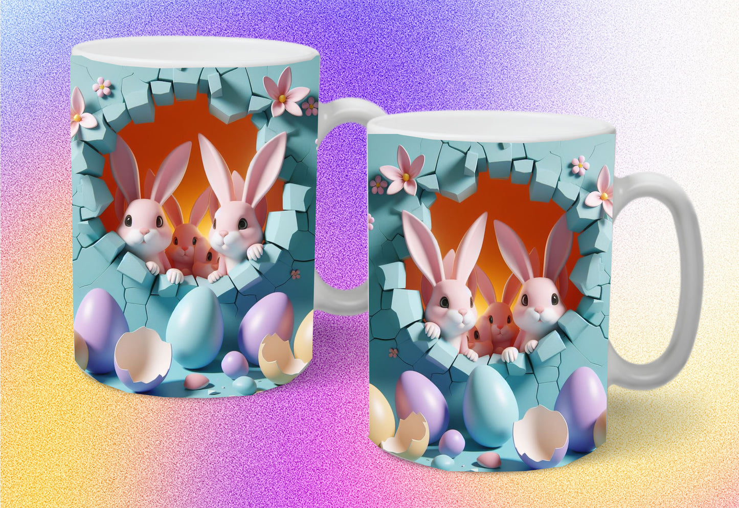 Easter 2024 3D Bunny Mugs