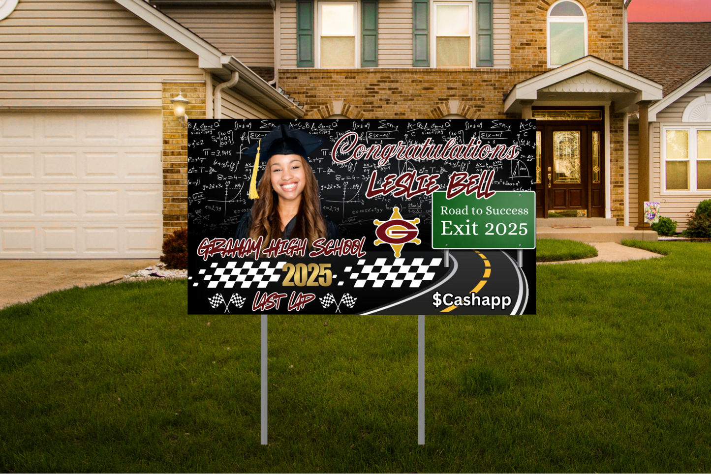 Custom Graduation Yard Sign