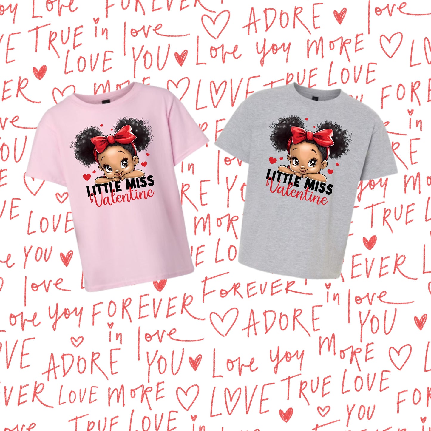 Little Miss Valentine Kids TShirt