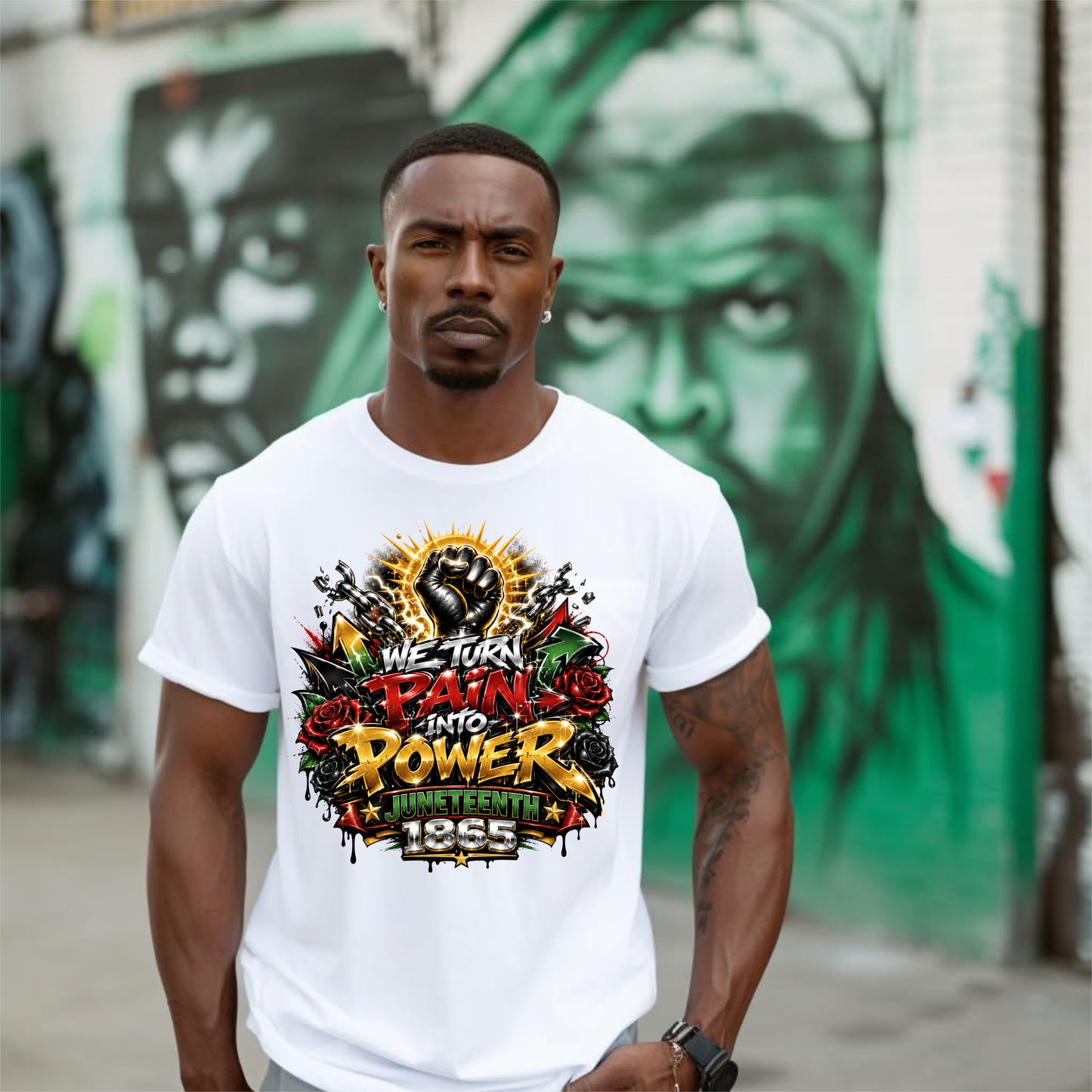 Pain Into Power Juneteenth T-Shirt
