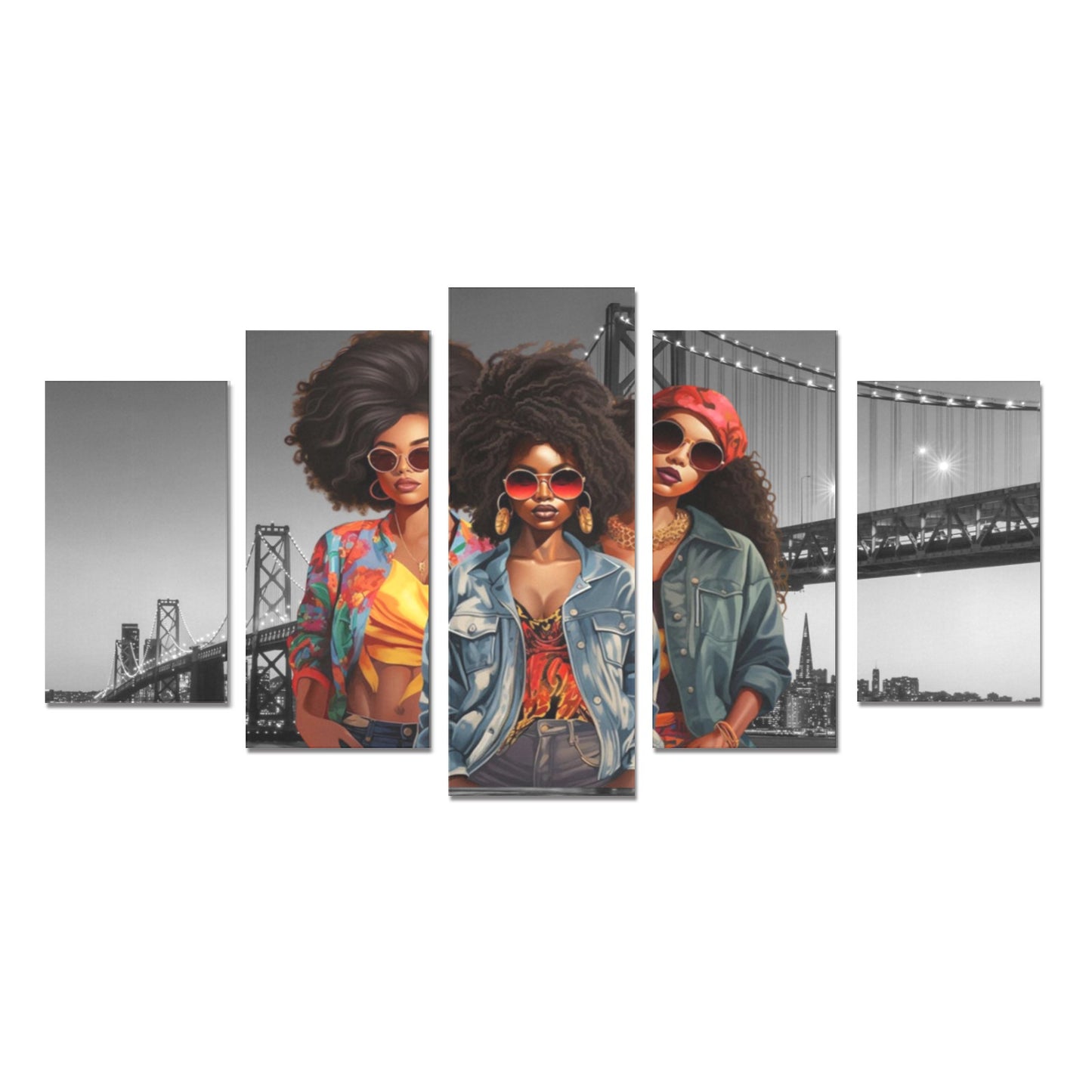 City Girls Nite Out Canvas Print Sets A (No Frame)