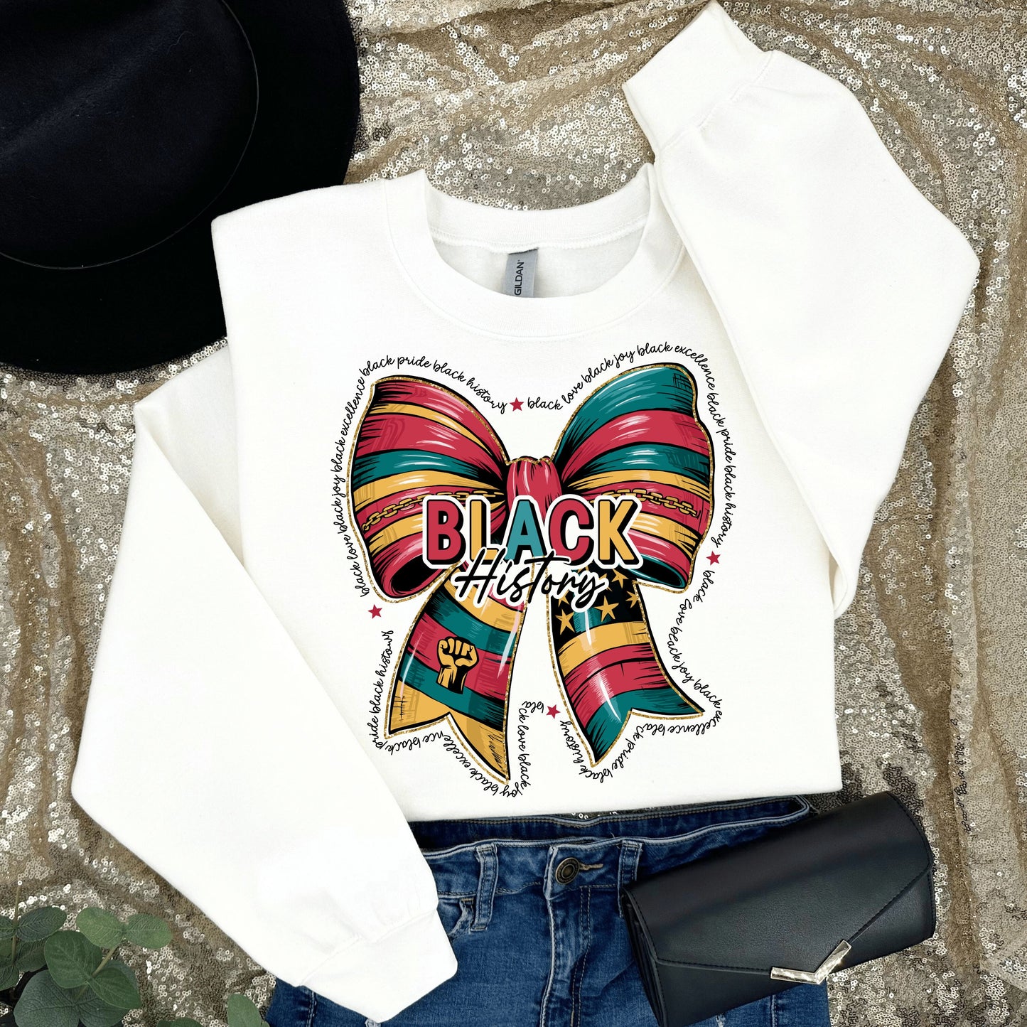 Black History Coquette Ribbon Shirt