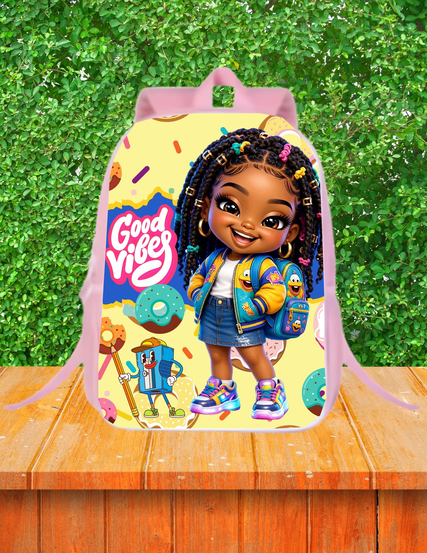 Good Vibes Girl Backpack and Lunch Box