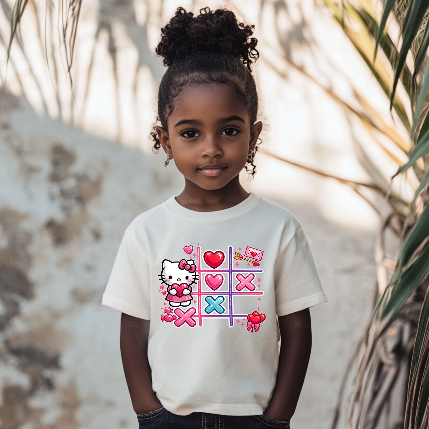 Kitty Valentine's Tic Tac Toe Shirt