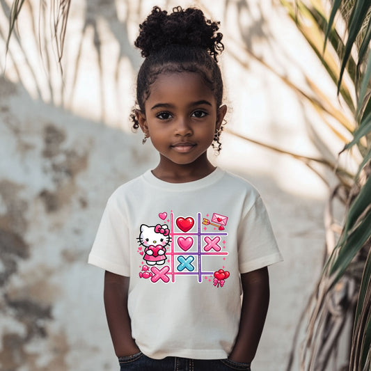 Kitty Valentine's Tic Tac Toe Shirt