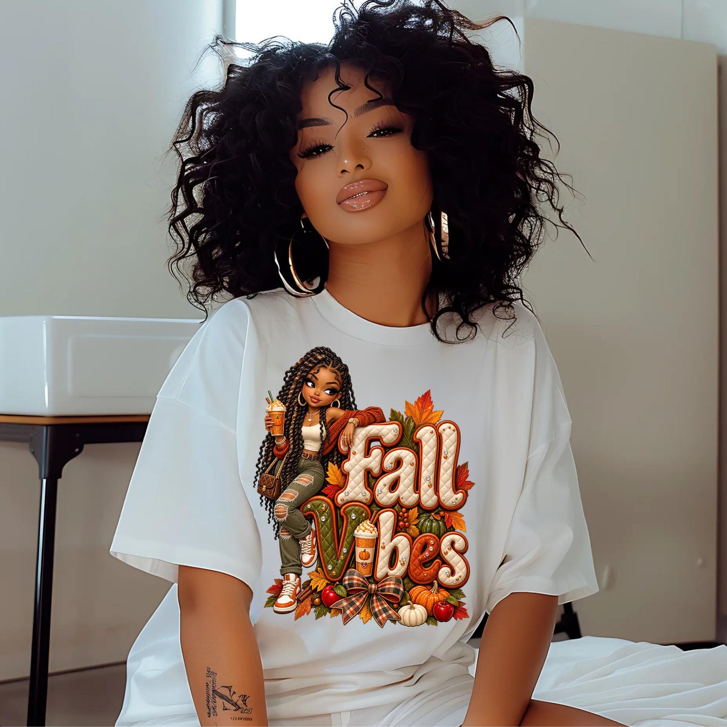 Fall Vibes Girl TShirt