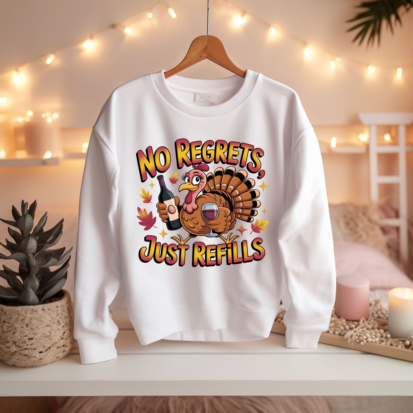 Thanksgiving No Regrets Just Refills Shirt