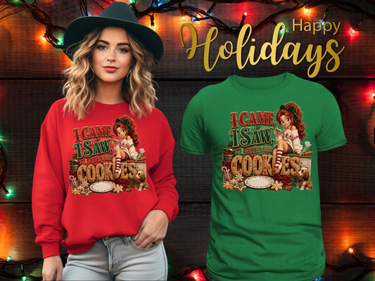 I Ate the Cookies Holiday Shirt
