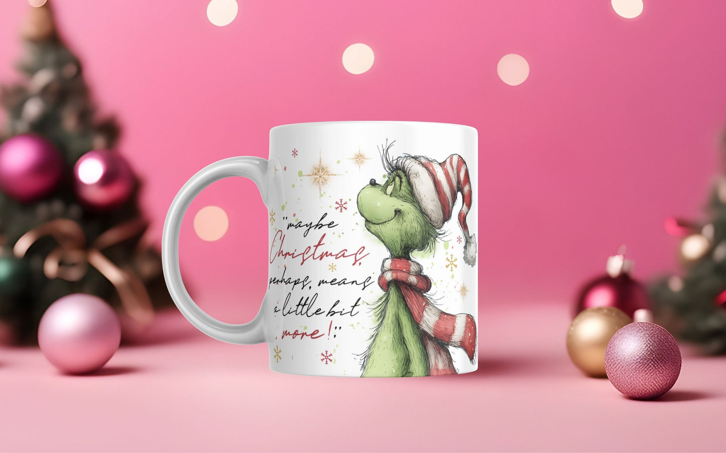 Retro Christmas Grinch Mug
