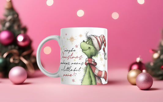 Retro Christmas Grinch Mug