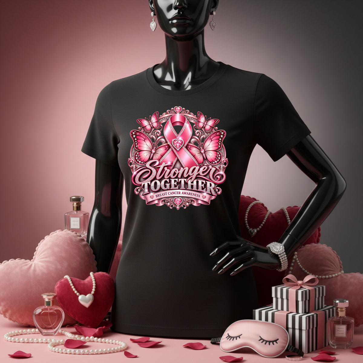 Stronger Together Breast Cancer Awareness Shirt