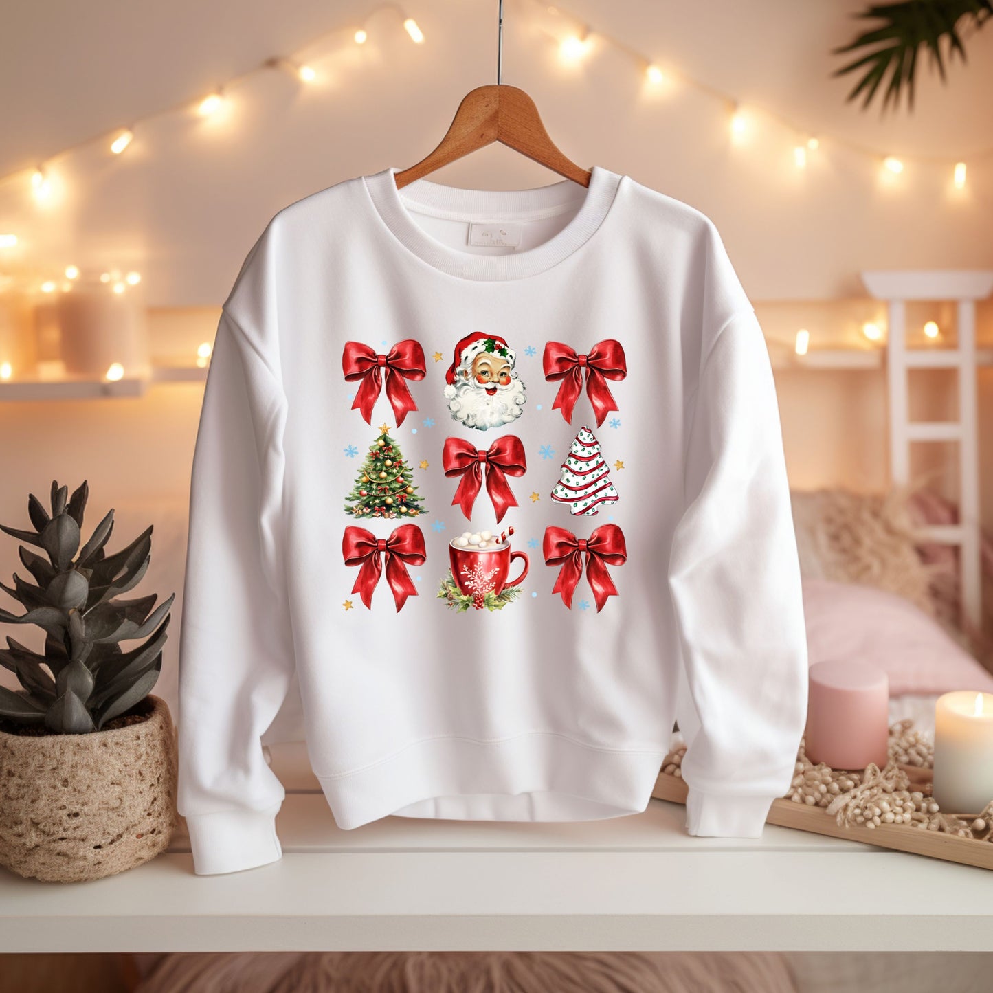 Santa Coquette Ribbon Shirt