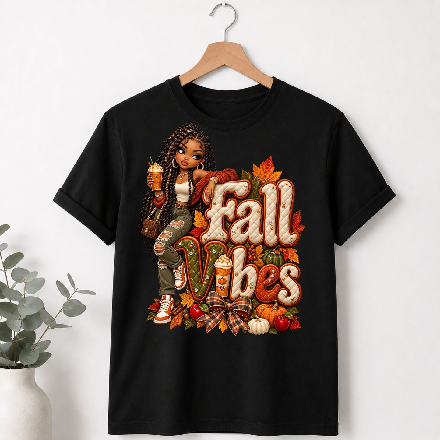Fall Vibes Girl TShirt