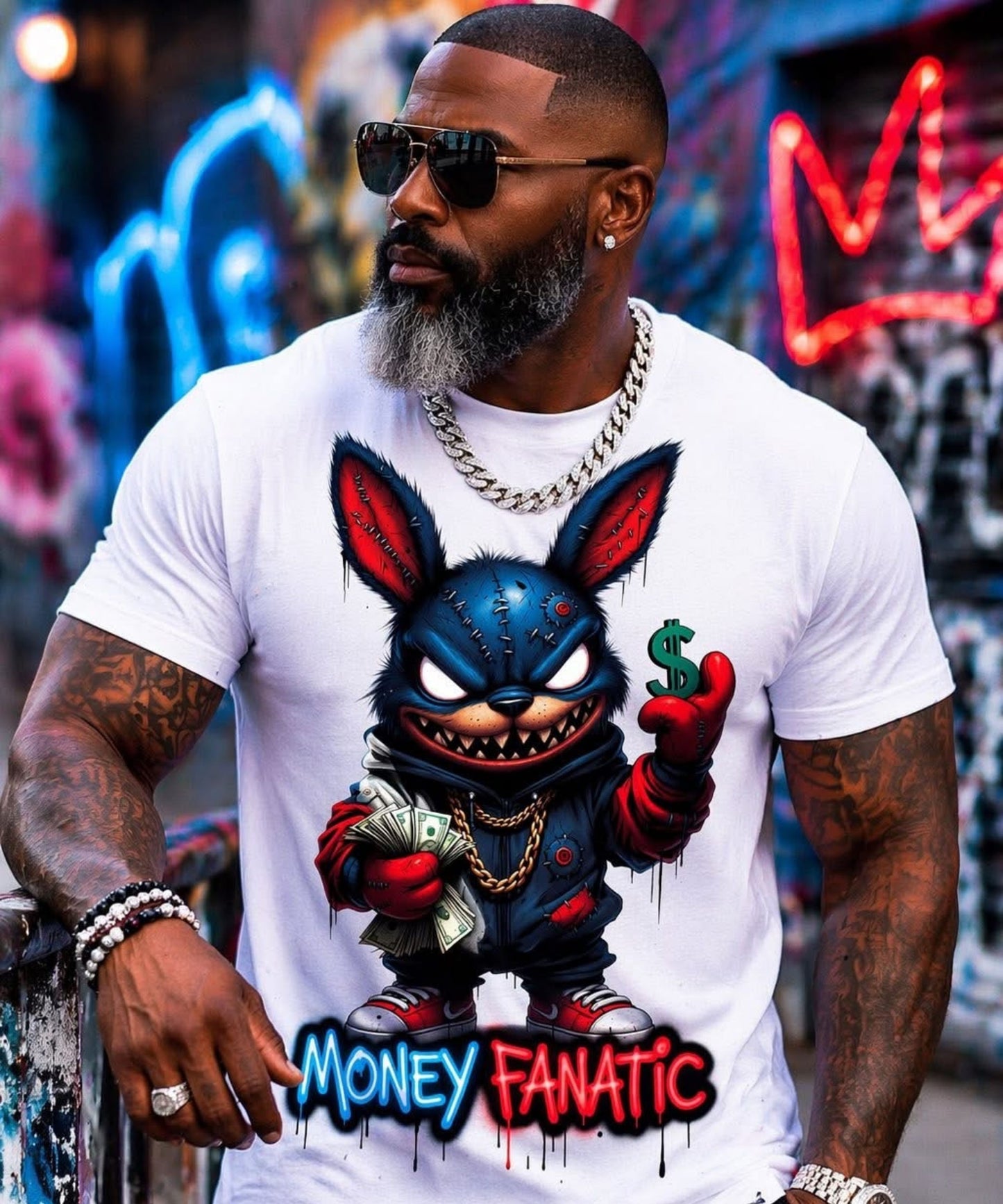 Money Fanatic Streetwear Bunny T-shirt