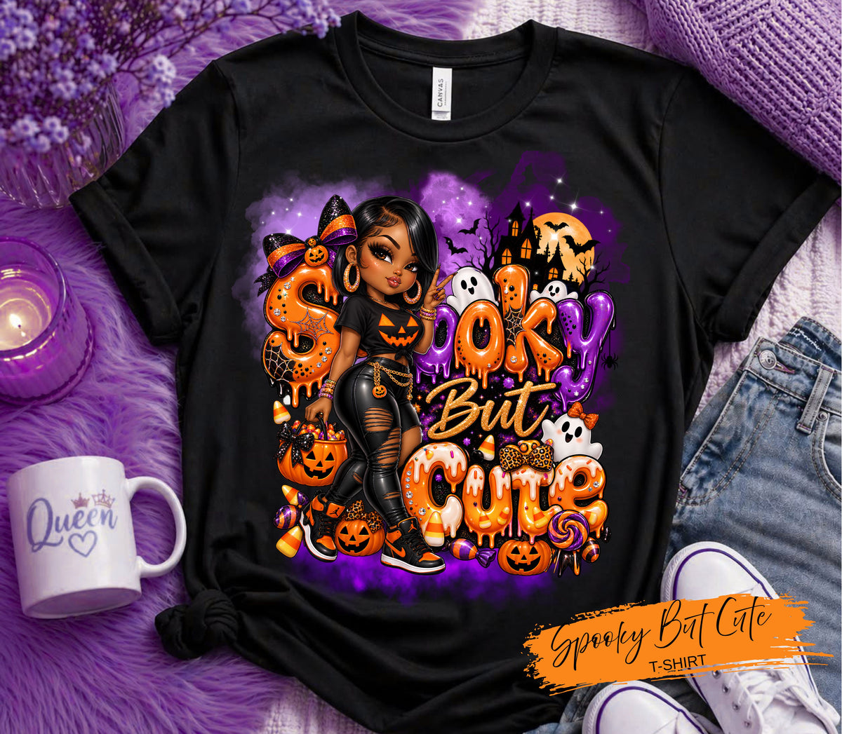 Spooky But Cute Tshirt/20 Oz. Tumbler
