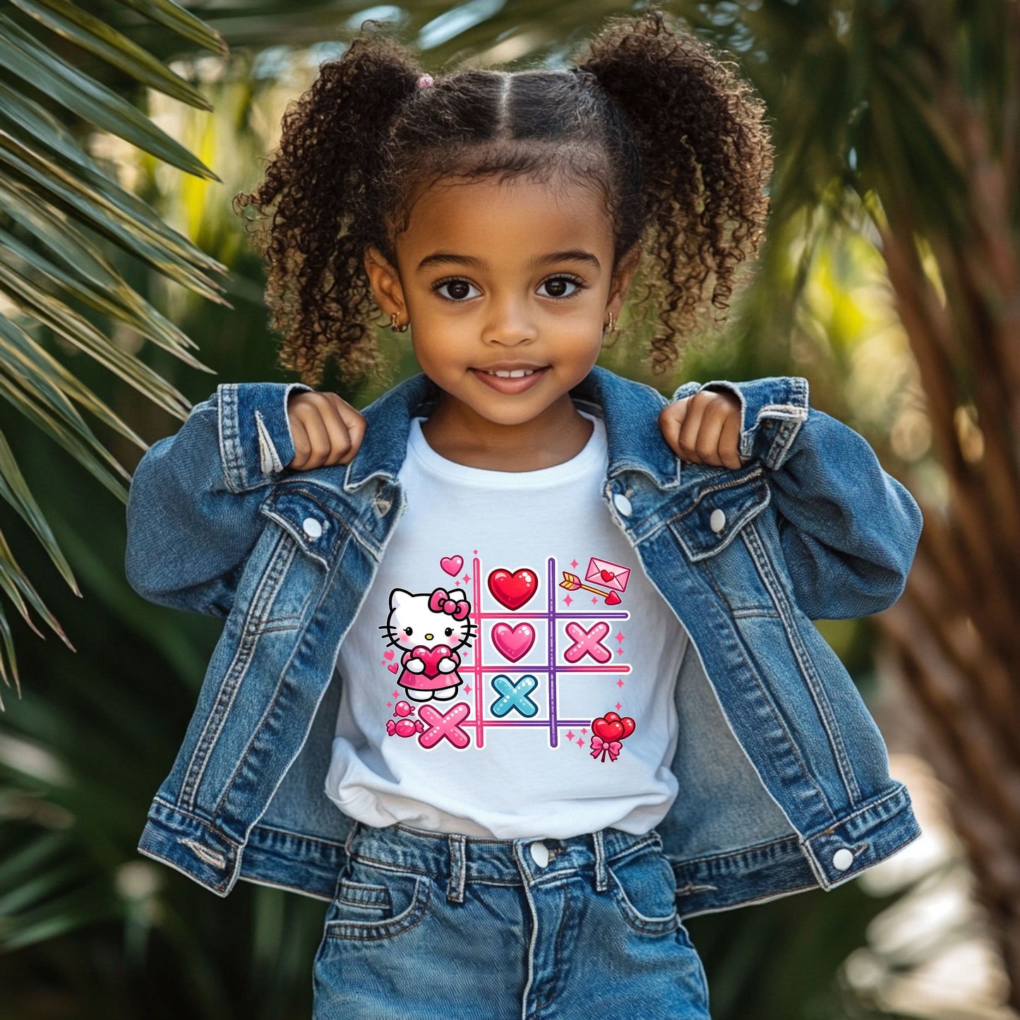 Kitty Valentine's Tic Tac Toe Shirt