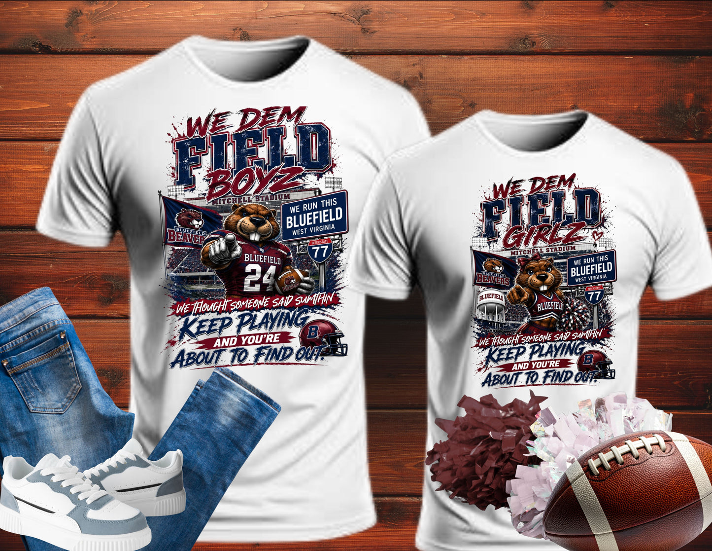 We Dem Field Beavers TShirt & Tumbler