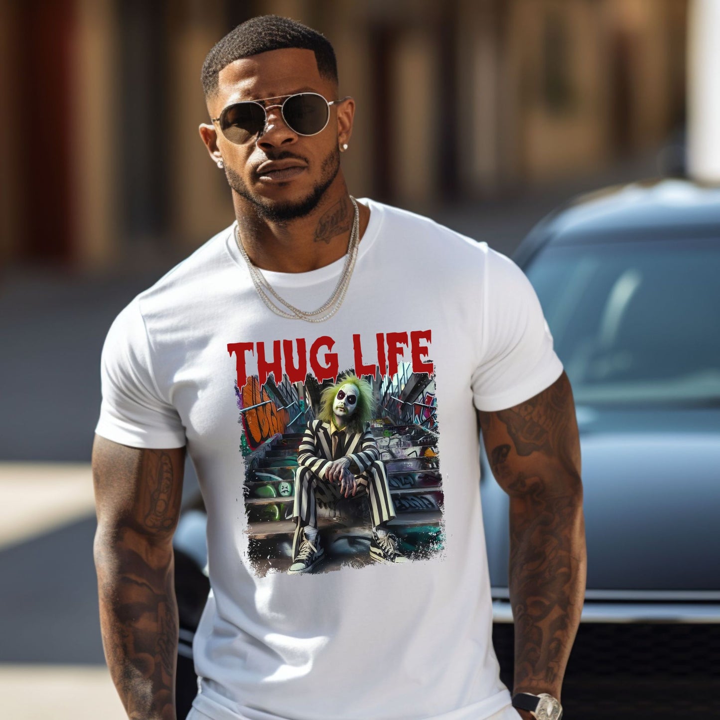 Beetlejuice Inspired Thug Life Shirt