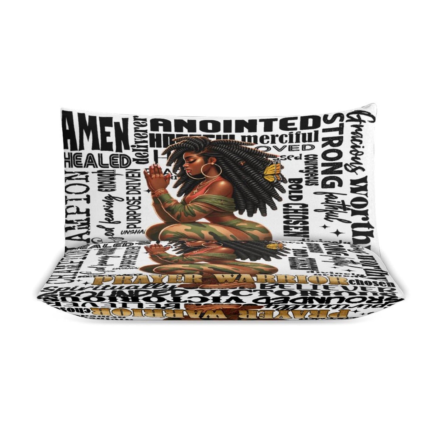 Prayer Warrior 3 Piece Bedding Set
