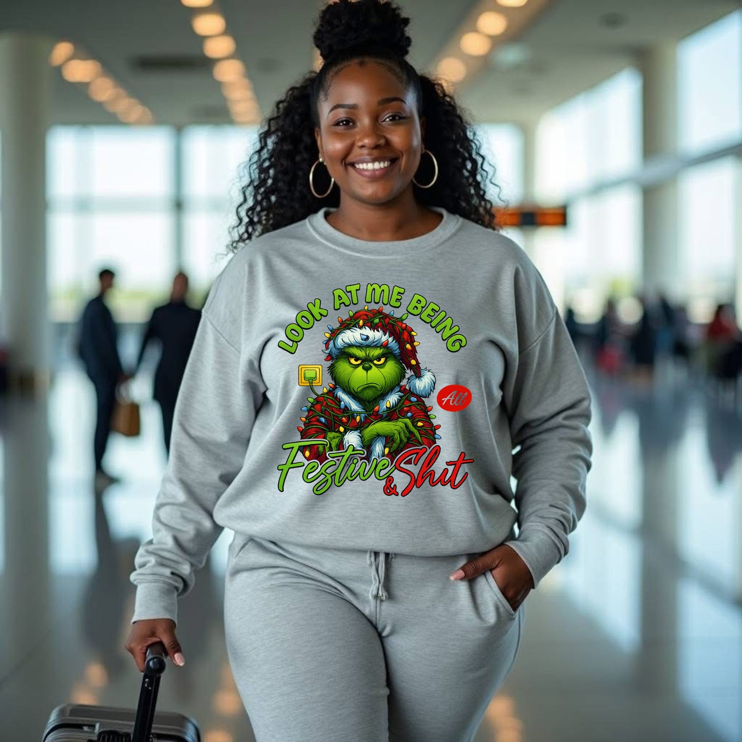 Festive Green Mean Guy Holiday Shirt