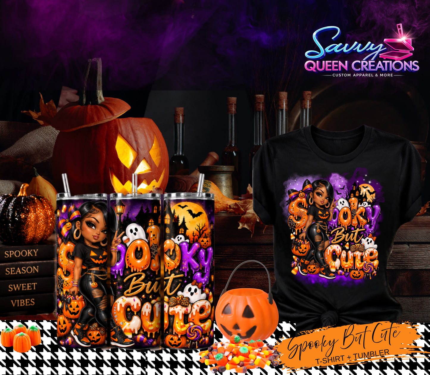 Spooky But Cute Tshirt/20 Oz. Tumbler