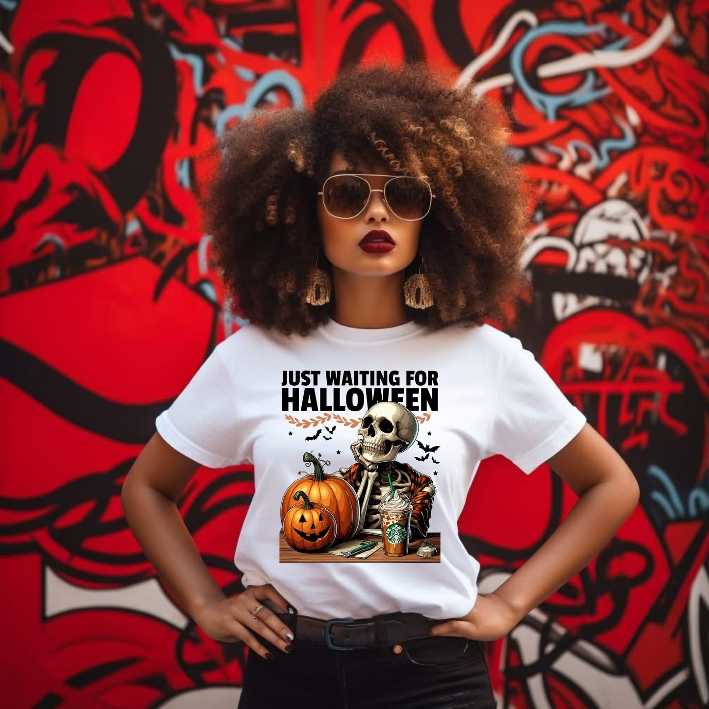 Waiting For Halloween Coffee Shirt