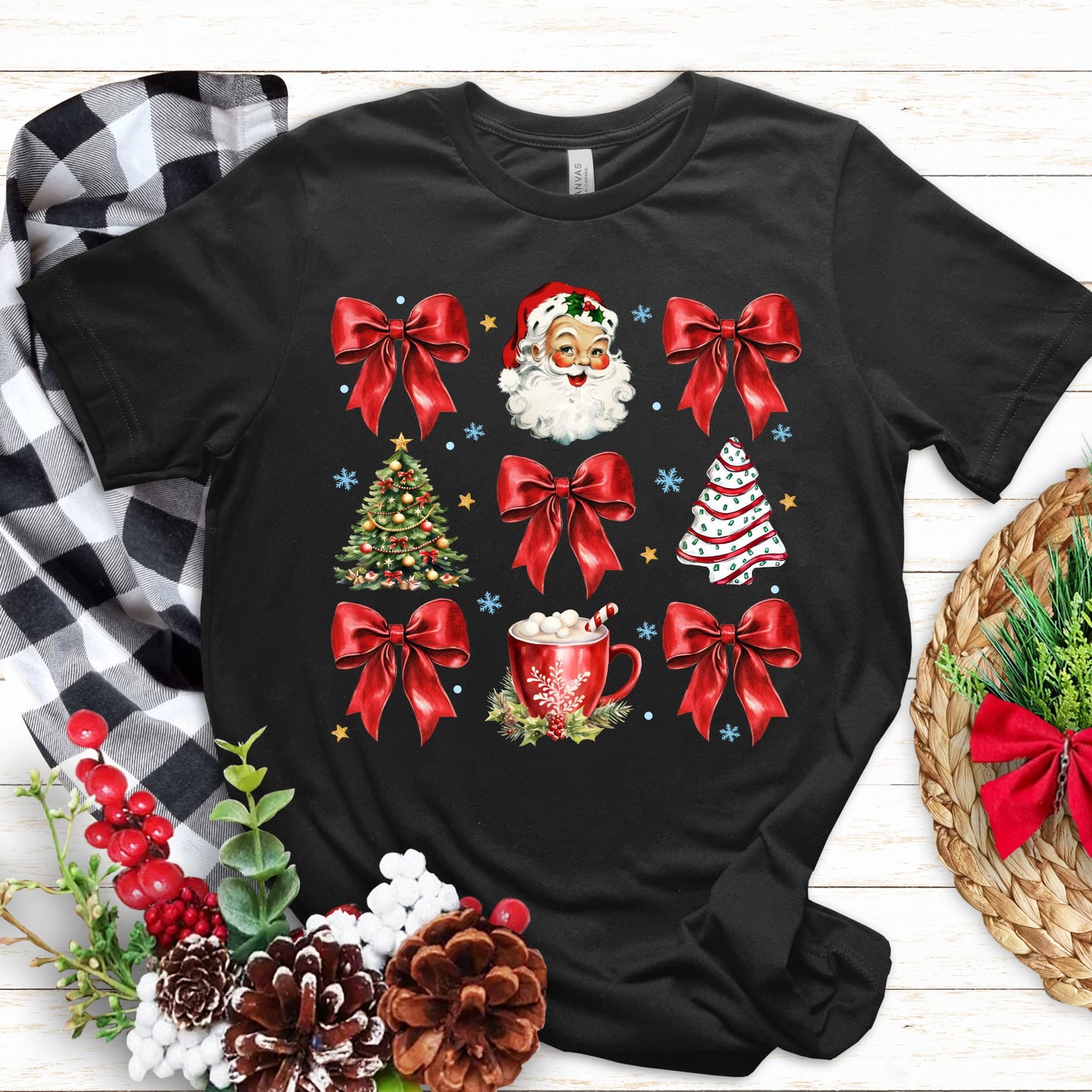 Santa Coquette Ribbon Shirt