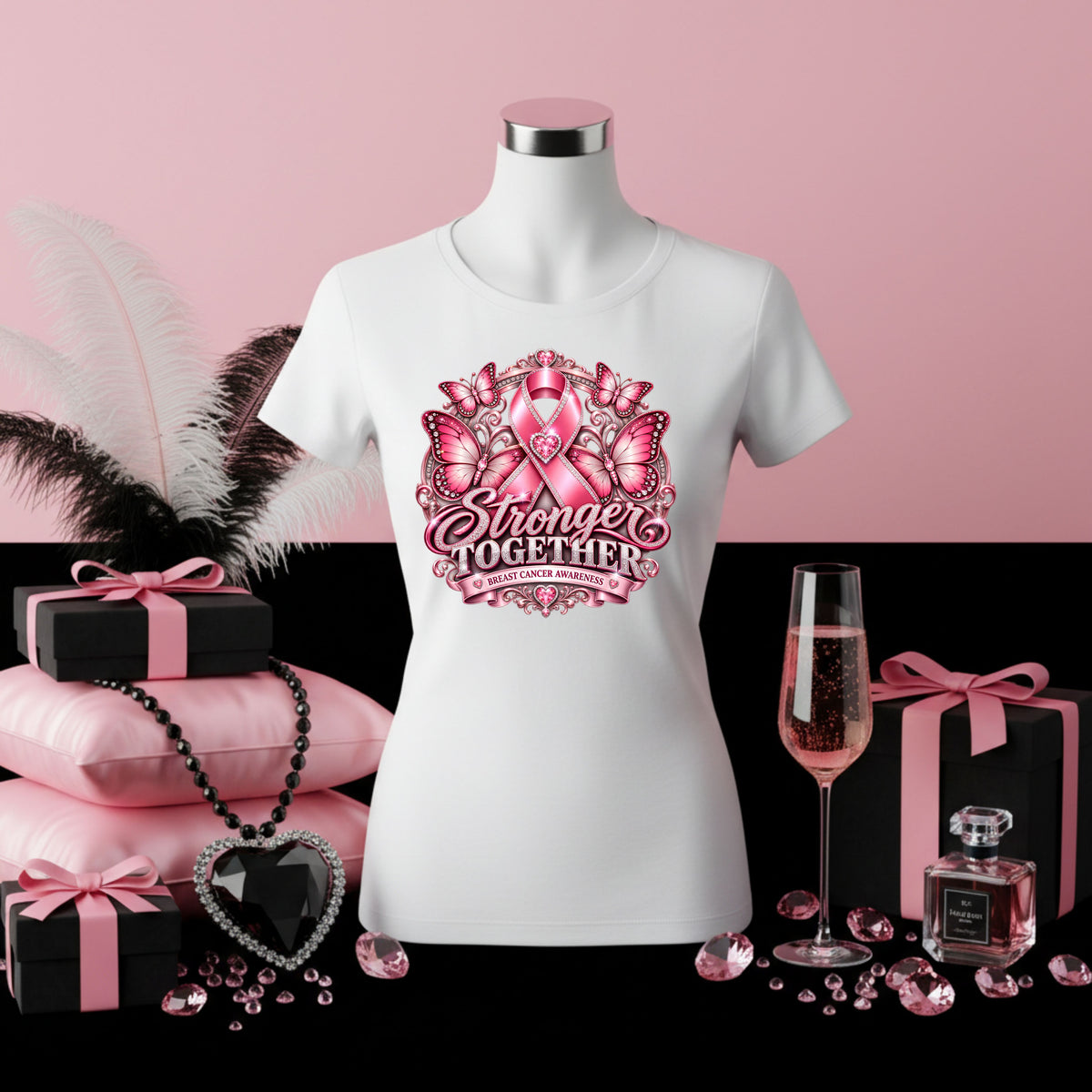 Stronger Together Breast Cancer Awareness Shirt