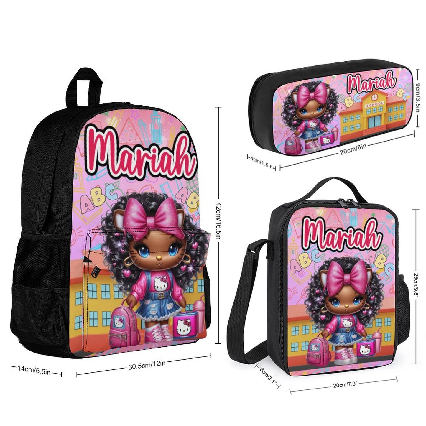 Ethnic Inspired Kitty Backpack Bundle