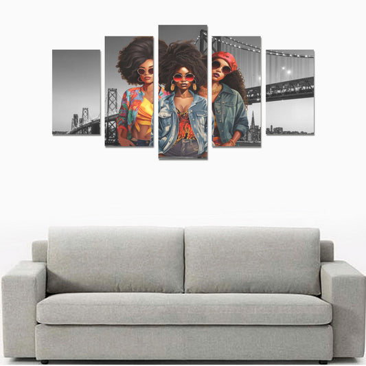 City Girls Nite Out Canvas Print Sets A (No Frame)