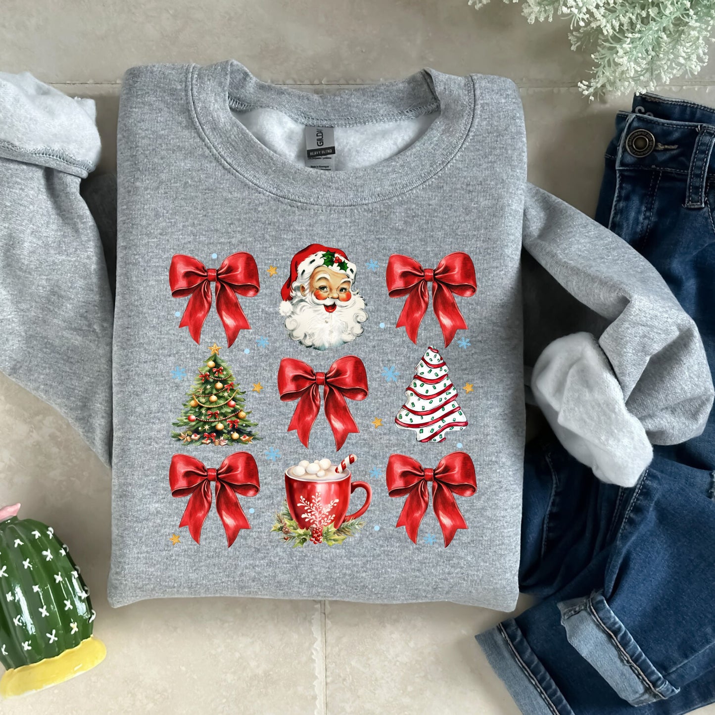 Santa Coquette Ribbon Shirt
