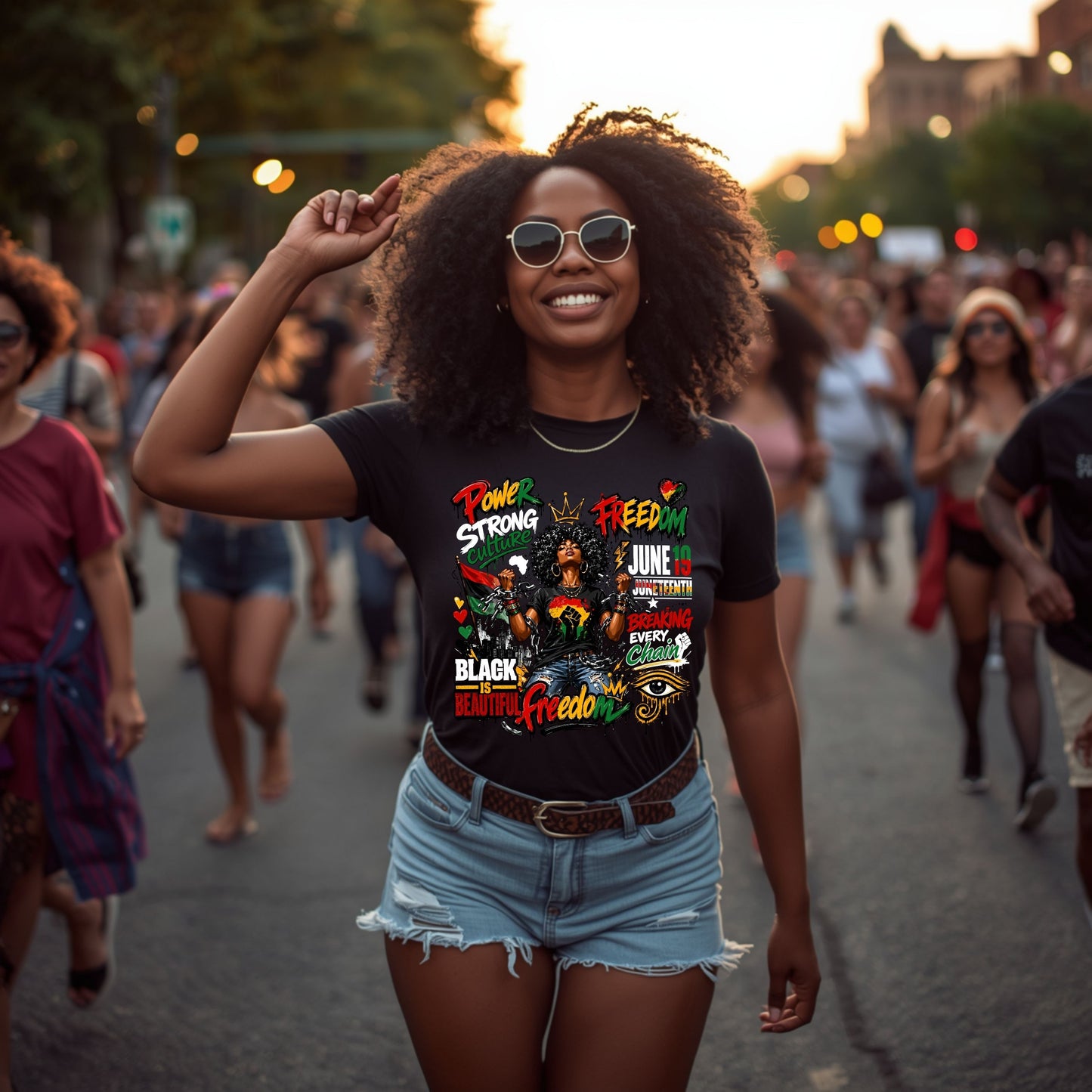 Strong Freedom Juneteenth T-Shirt