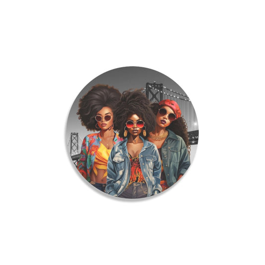 City Girls Nite Out Round Coaster