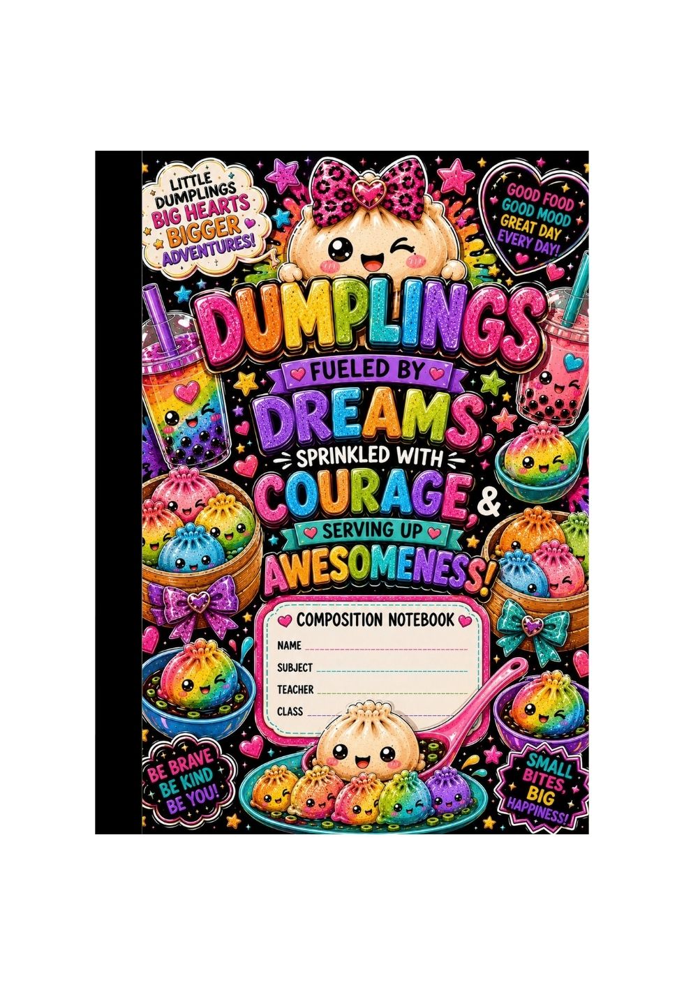 Dumplings Inspired Set of 3 School Composition Notebooks