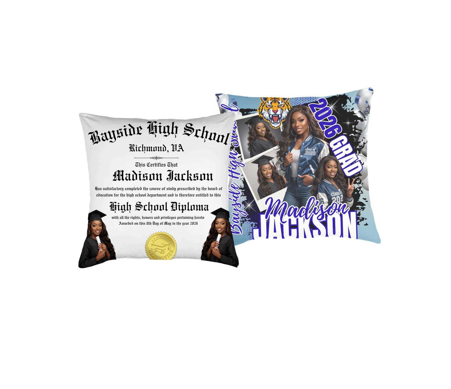 2026 Custom Grad Pillow
