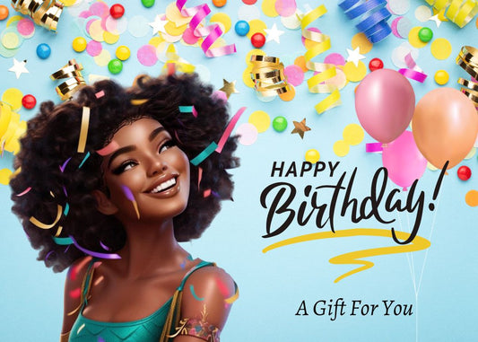 Savvy Girl Birthday Gift Card