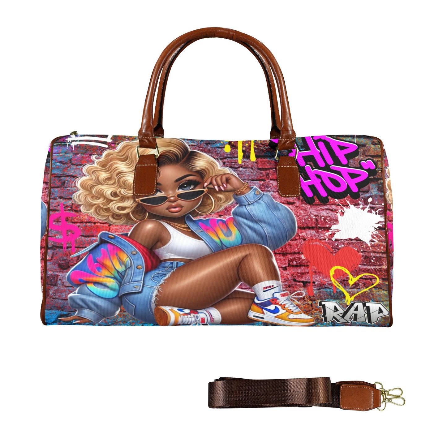 Hip Hop Luv Large Travel Bag