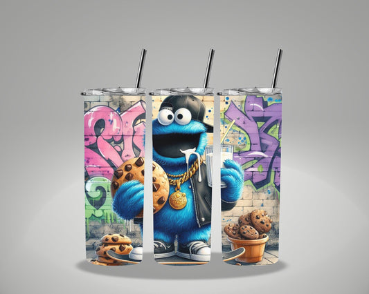 Cookie Monster Hipster 20 Oz. Tumbler