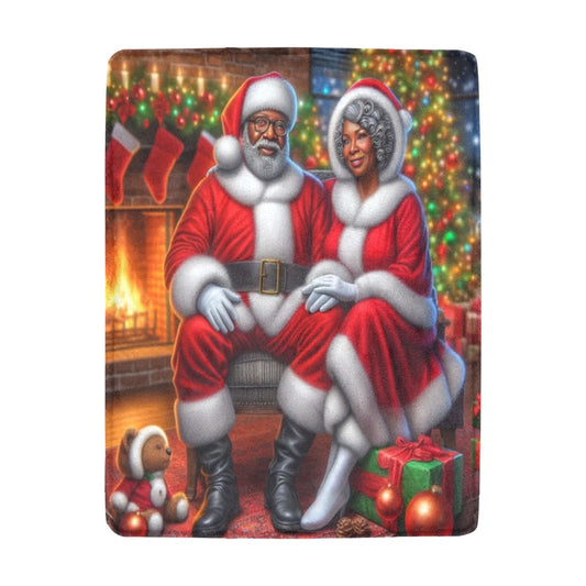 Mr. & Mrs. Claus Holiday Blanket