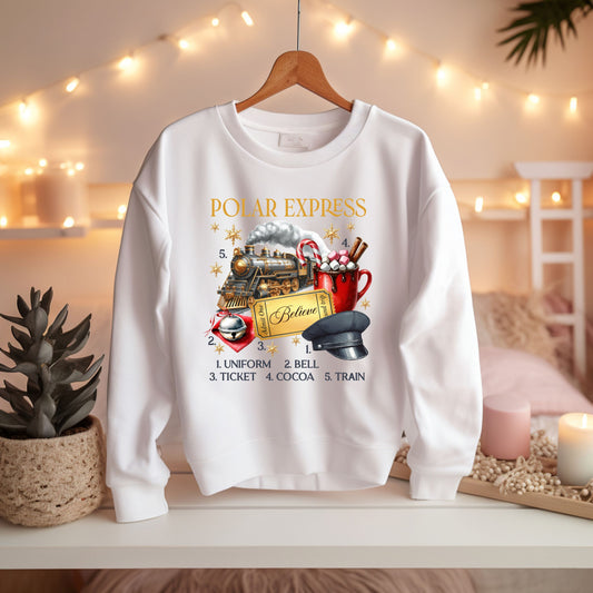 Polar Express Inspired Holiday Shirt