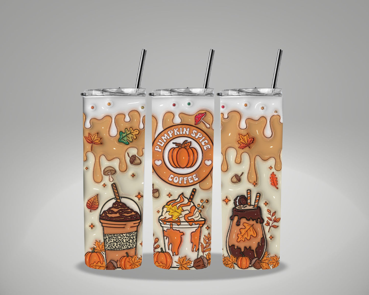 Fall Pumpkin Spice Coffee 20 Oz. Tumbler