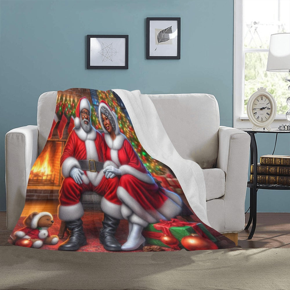 Mr. & Mrs. Claus Holiday Blanket